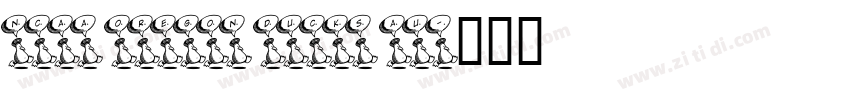 NCAA Oregon Ducks Au字体转换